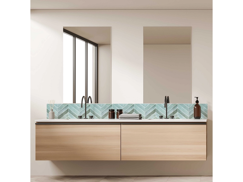 Set paraschizzi adesivo EDI 4 pezzi plastica turchese Set paraschizzi adesivo EDI 4 pezzi plastica turchese