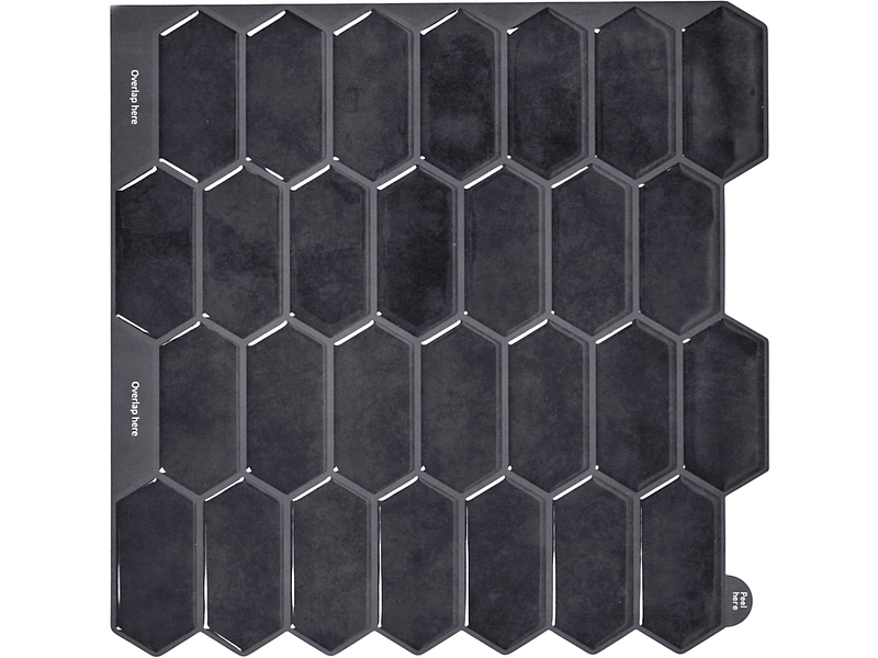 Set paraschizzi adesivo EDI 4 pezzi plastica nero Set paraschizzi adesivo EDI 4 pezzi plastica nero