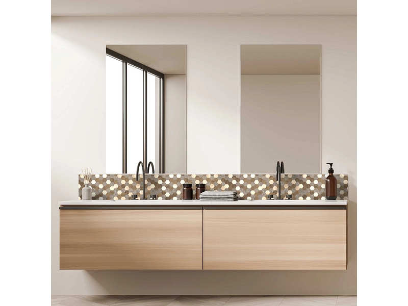Set paraschizzi adesivo EDI 1 pezzo pietra oro