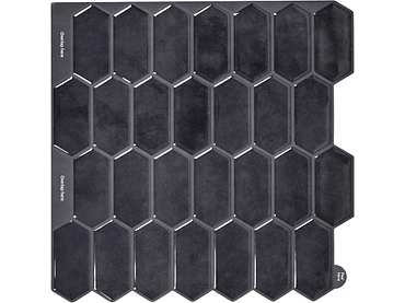 Set paraschizzi adesivo EDI 4 pezzi plastica nero