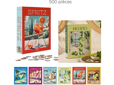 Puzzle COCKTAIL mehrfarbig