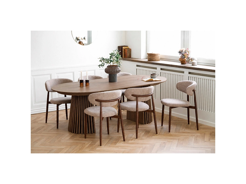 Set table et 6 chaises HOUSE NORDIC OSAKA