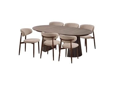 Set table et 6 chaises HOUSE NORDIC OSAKA