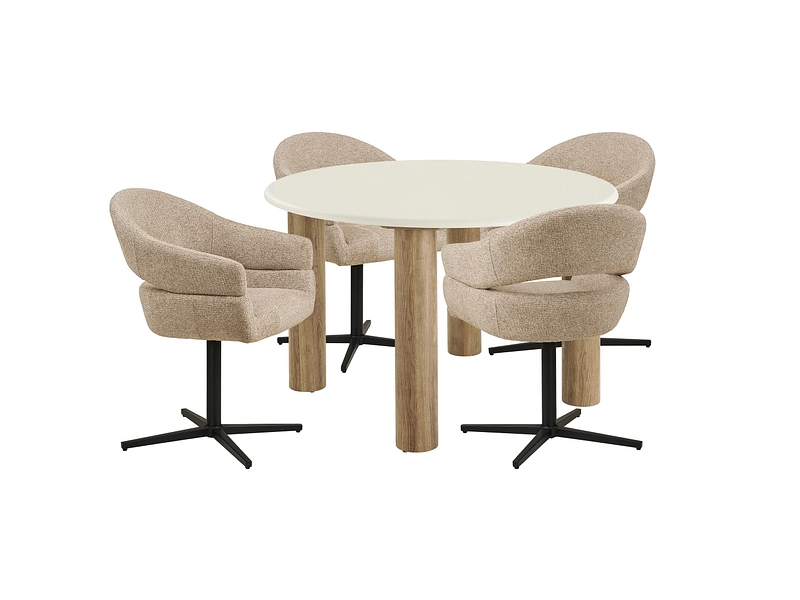 Set Tisch und 4 Stühle HOUSE NORDIC FONDI Set Tisch und 4 Stühle HOUSE NORDIC FONDI