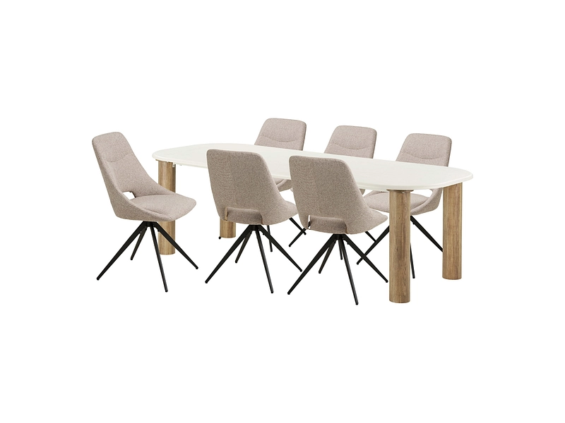 Set Tisch und 6 Stühle HOUSE NORDIC FONDI Set Tisch und 6 Stühle HOUSE NORDIC FONDI