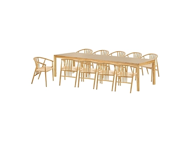 Set Tisch und 10 Stühle HOUSE NORDIC BOWEN