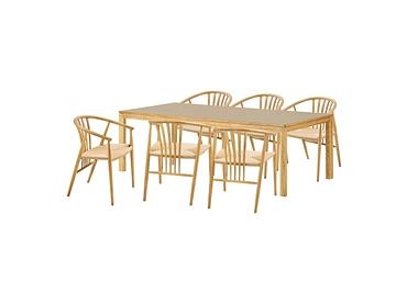 Set Tisch und 6 Stühle HOUSE NORDIC BOWEN