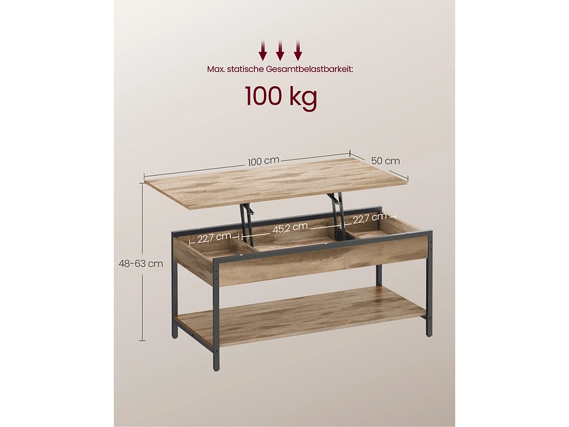 SONGMICS Table basse RUSTIK SONGMICS Table basse RUSTIK