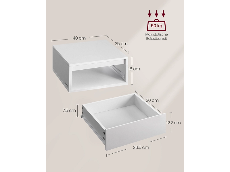2 Nachttische-Set SONGMICS LIGHTY 2 Nachttische-Set SONGMICS LIGHTY