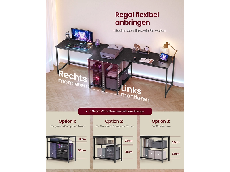Bureau d'angle SONGMICS FABRIK