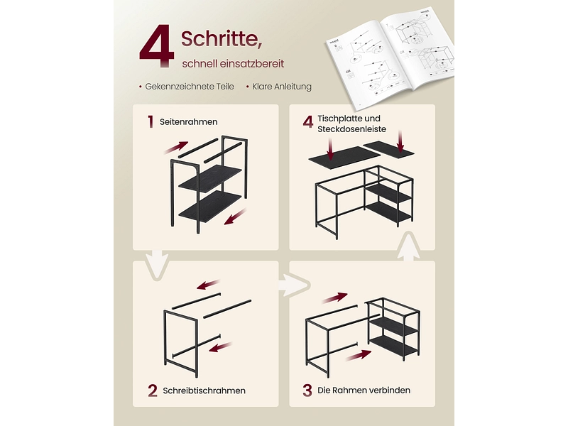 Bureau d'angle SONGMICS FABRIK