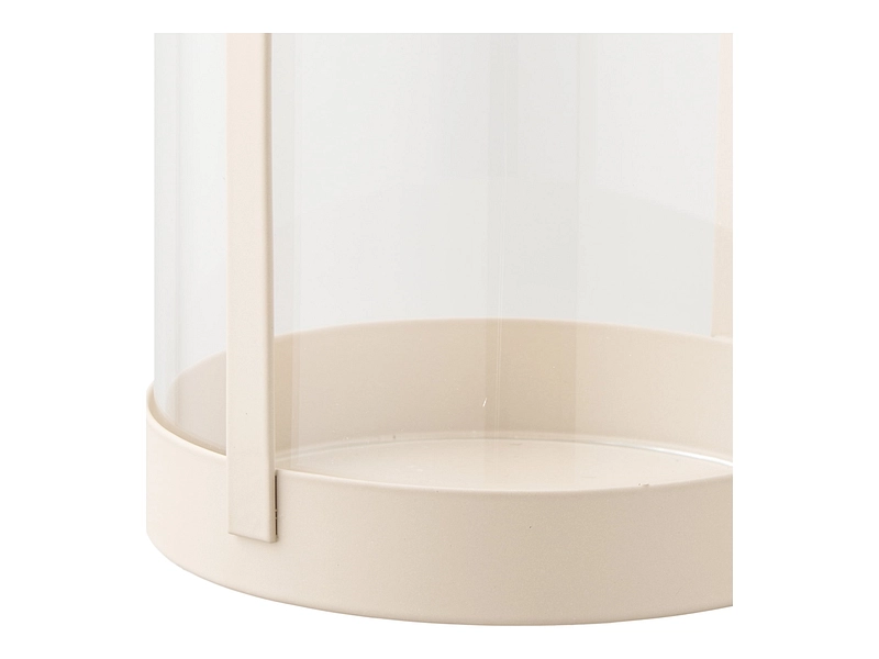 Windlichter-Set HURRICANE 18 cm x 35 cm Glas beige Windlichter-Set HURRICANE 18 cm x 35 cm Glas beige