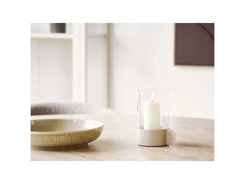 Windlicht HURRICANE 10 cm x 16.5 cm Glas beige Windlicht HURRICANE 10 cm x 16.5 cm Glas beige