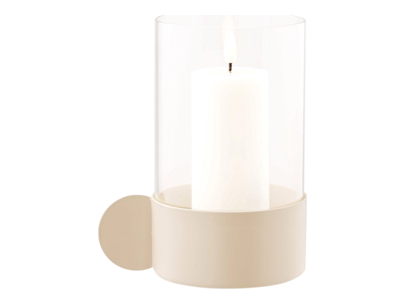 Windlicht HURRICANE 10 cm x 16.5 cm Glas beige Windlicht HURRICANE 10 cm x 16.5 cm Glas beige