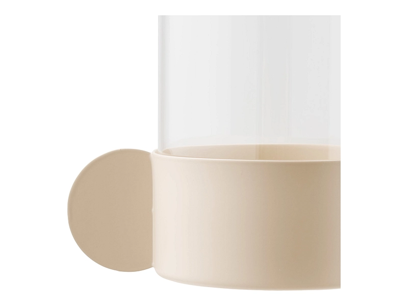 Windlicht HURRICANE 10 cm x 16.5 cm Glas beige Windlicht HURRICANE 10 cm x 16.5 cm Glas beige