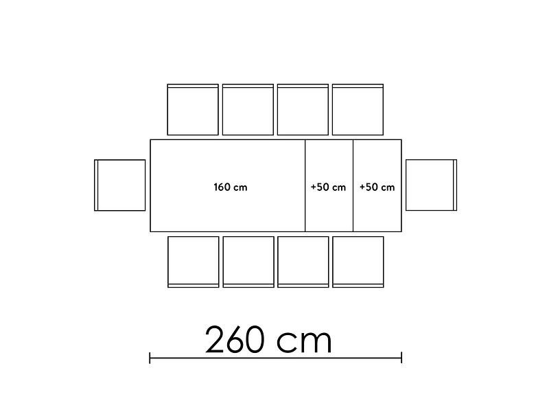MODUSET Tisch ausziehbar PARIS MODUSET Tisch ausziehbar PARIS