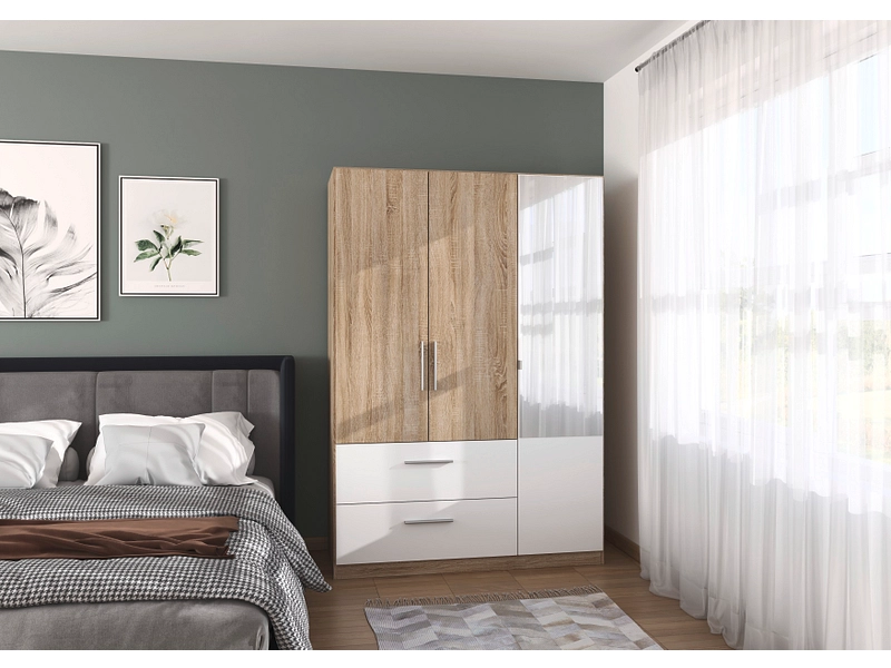 Armoire portes battantes WILLOW sonoma