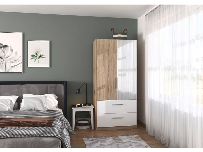 Armoire portes battantes WILLOW sonoma