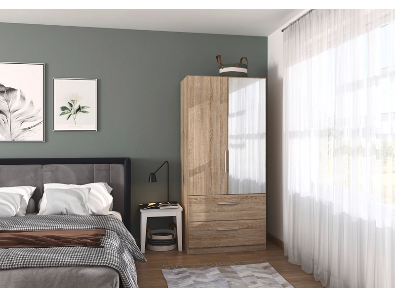 Armoire portes battantes WILLOW sonoma