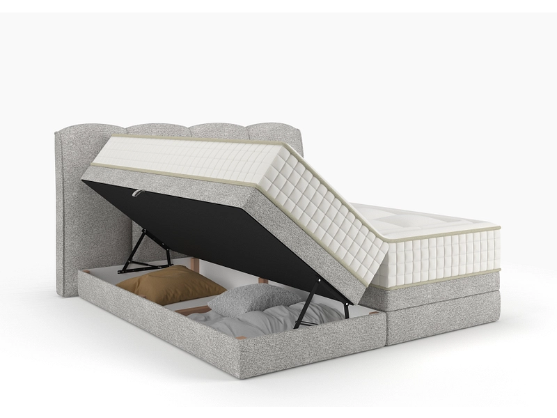 Boxspring STOCKHOLM grigio chiaro Boxspring STOCKHOLM grigio chiaro
