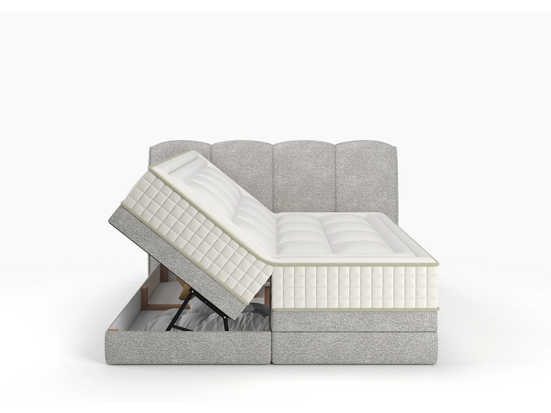 Boxspring STOCKHOLM grigio chiaro Boxspring STOCKHOLM grigio chiaro