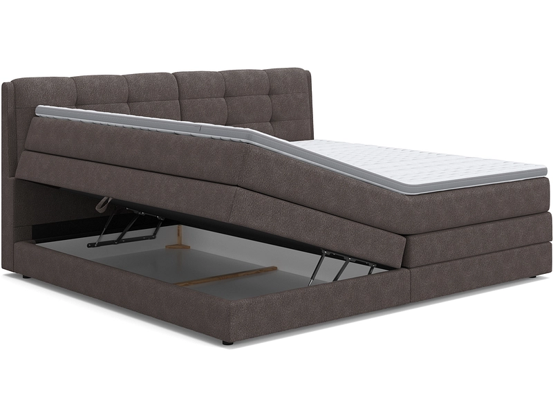 Boxspring BOGOTA marrone