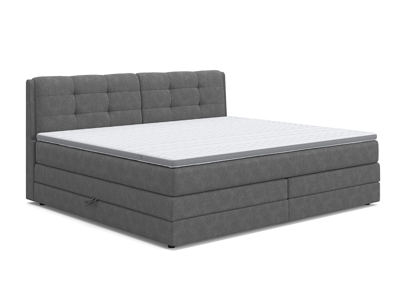 Boxspringbett BOGOTA dunkelgrau Boxspringbett BOGOTA dunkelgrau