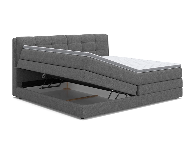 Boxspringbett BOGOTA dunkelgrau Boxspringbett BOGOTA dunkelgrau