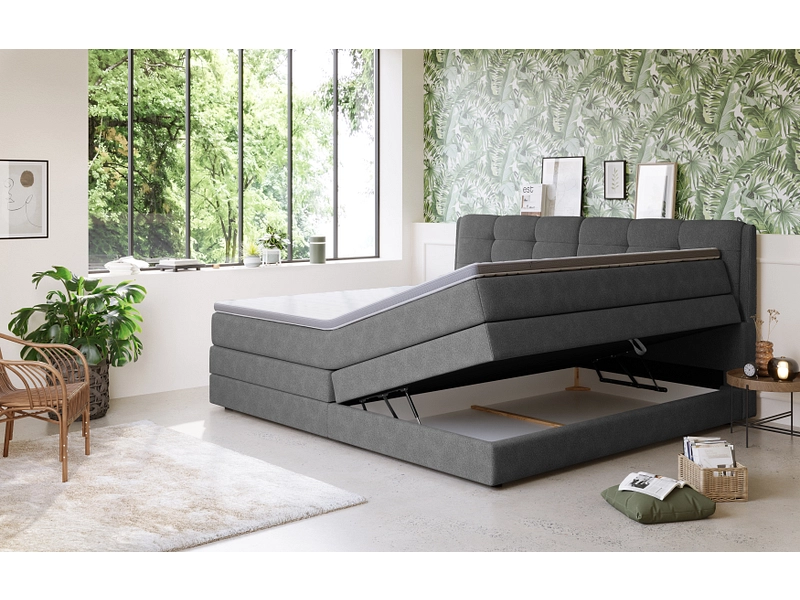 Boxspring BOGOTA grigio scuro Boxspring BOGOTA grigio scuro