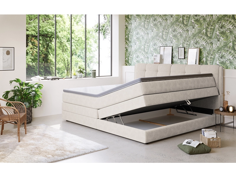 Boxspringbett BOGOTA beige Boxspringbett BOGOTA beige