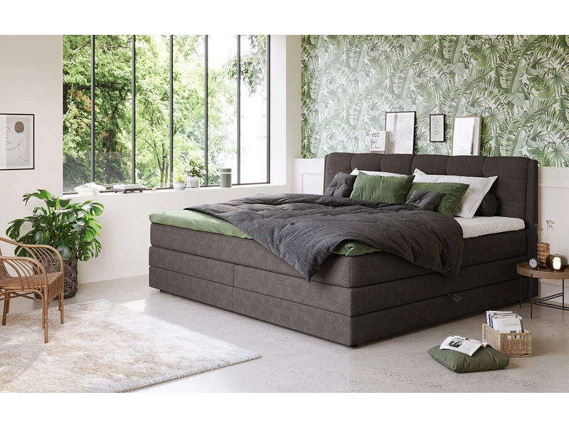 Boxspring BOGOTA marrone