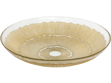 Präsentierplatte ZELIA glas goldfarben Präsentierplatte ZELIA glas goldfarben