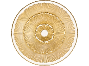 Assiette de présentation ZELIA verre doré Assiette de présentation ZELIA verre doré