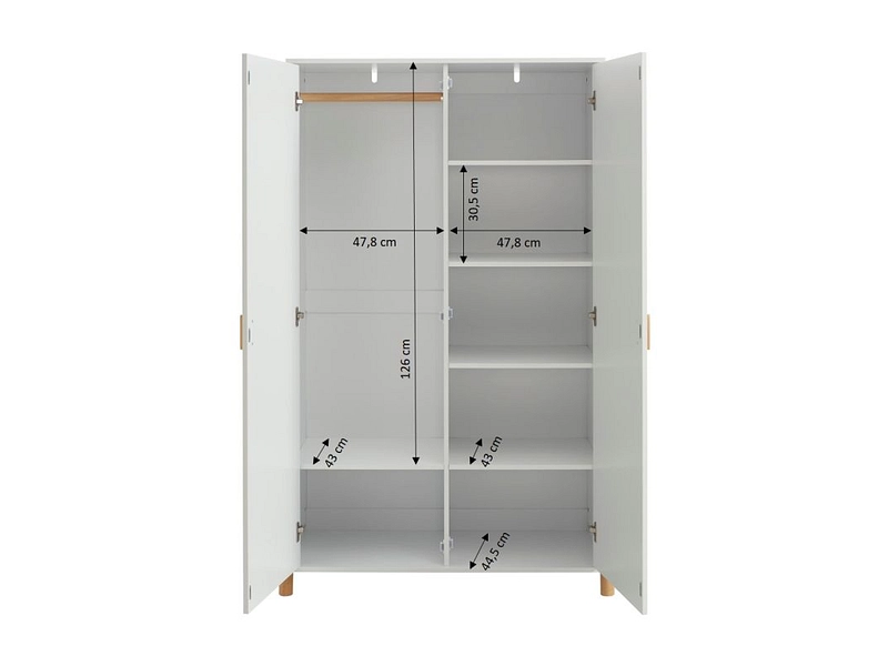 Drehtürenschrank ILIO weiss Drehtürenschrank ILIO weiss