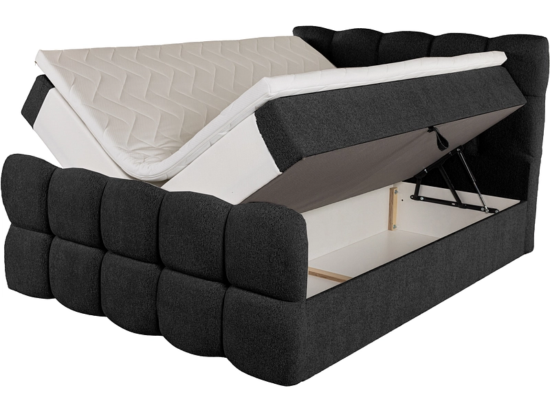 Boxspringbett CAROUGE schwarz Boxspringbett CAROUGE schwarz