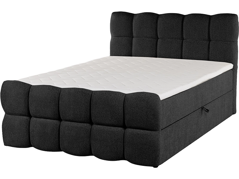 Boxspringbett CAROUGE schwarz Boxspringbett CAROUGE schwarz