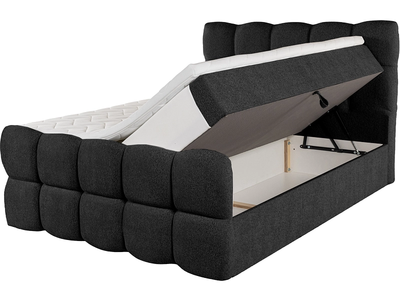 Boxspringbett CAROUGE schwarz
