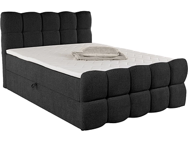 Boxspringbett CAROUGE schwarz