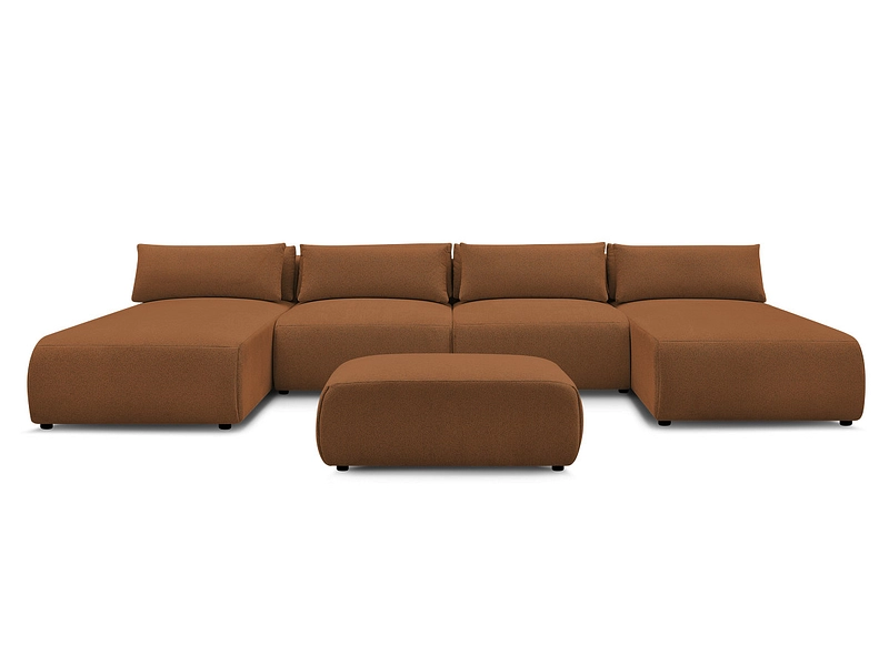 Panorama-Ecksofa mit Hocker BOBOCHIC JANA Panorama-Ecksofa mit Hocker BOBOCHIC JANA