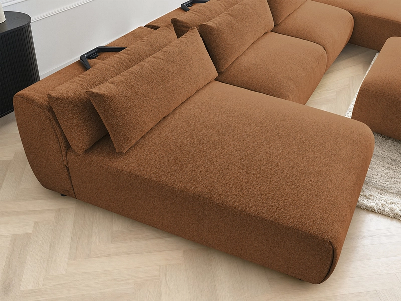 Panorama-Ecksofa mit Hocker BOBOCHIC JANA Panorama-Ecksofa mit Hocker BOBOCHIC JANA