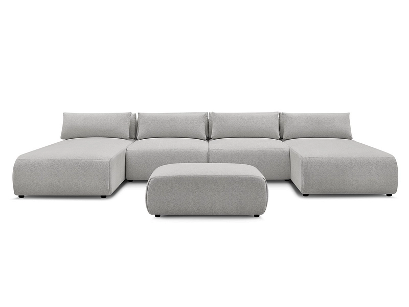 Panorama-Ecksofa mit Hocker BOBOCHIC JANA Panorama-Ecksofa mit Hocker BOBOCHIC JANA