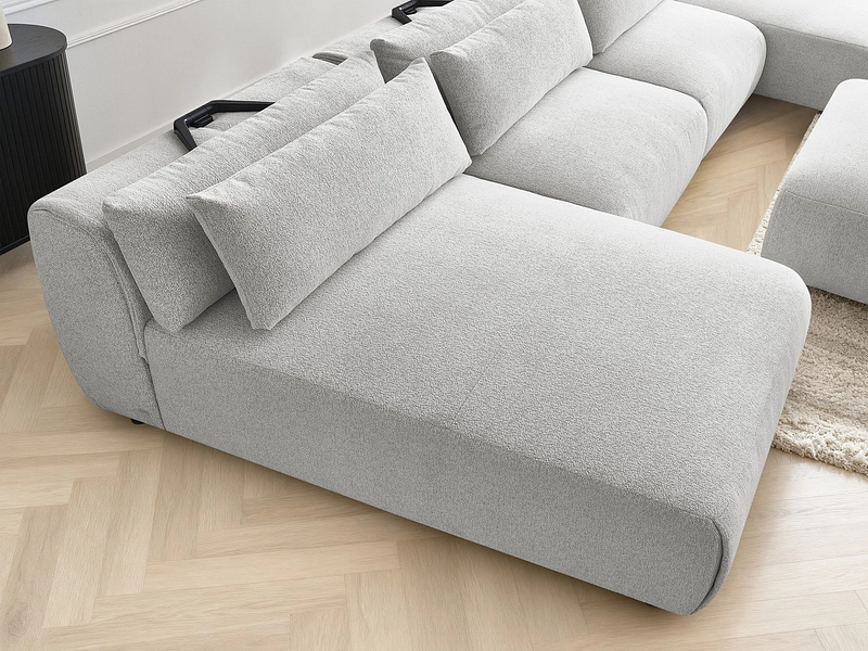 Panorama-Ecksofa mit Hocker BOBOCHIC JANA Panorama-Ecksofa mit Hocker BOBOCHIC JANA