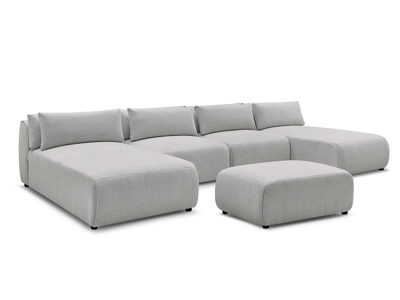 Panorama-Ecksofa mit Hocker BOBOCHIC JANA Panorama-Ecksofa mit Hocker BOBOCHIC JANA