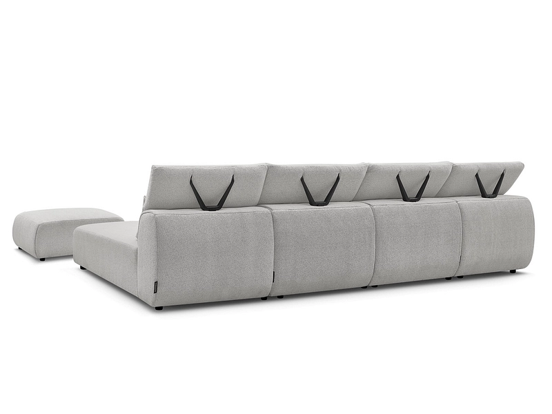 Panorama-Ecksofa mit Hocker BOBOCHIC JANA Panorama-Ecksofa mit Hocker BOBOCHIC JANA