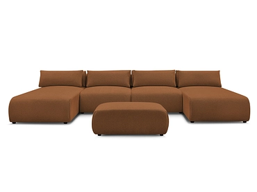 Panorama-Ecksofa mit Hocker BOBOCHIC JANA Panorama-Ecksofa mit Hocker BOBOCHIC JANA