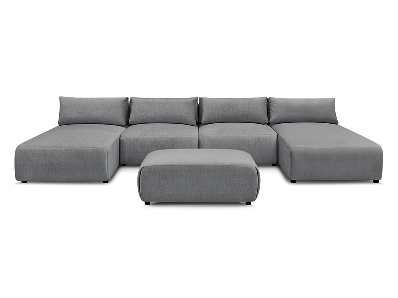 Panorama-Ecksofa mit Hocker BOBOCHIC JANA Panorama-Ecksofa mit Hocker BOBOCHIC JANA