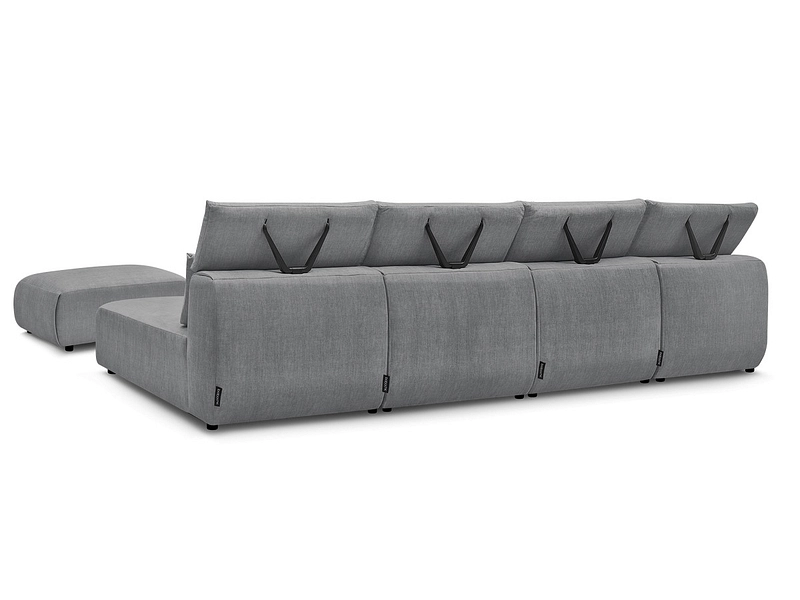 Panorama-Ecksofa mit Hocker BOBOCHIC JANA Panorama-Ecksofa mit Hocker BOBOCHIC JANA