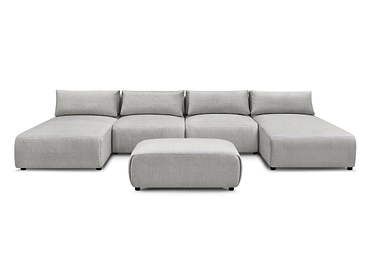 Panorama-Ecksofa mit Hocker BOBOCHIC JANA Panorama-Ecksofa mit Hocker BOBOCHIC JANA