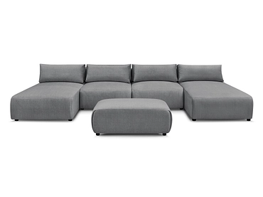 Panorama-Ecksofa mit Hocker BOBOCHIC JANA Panorama-Ecksofa mit Hocker BOBOCHIC JANA