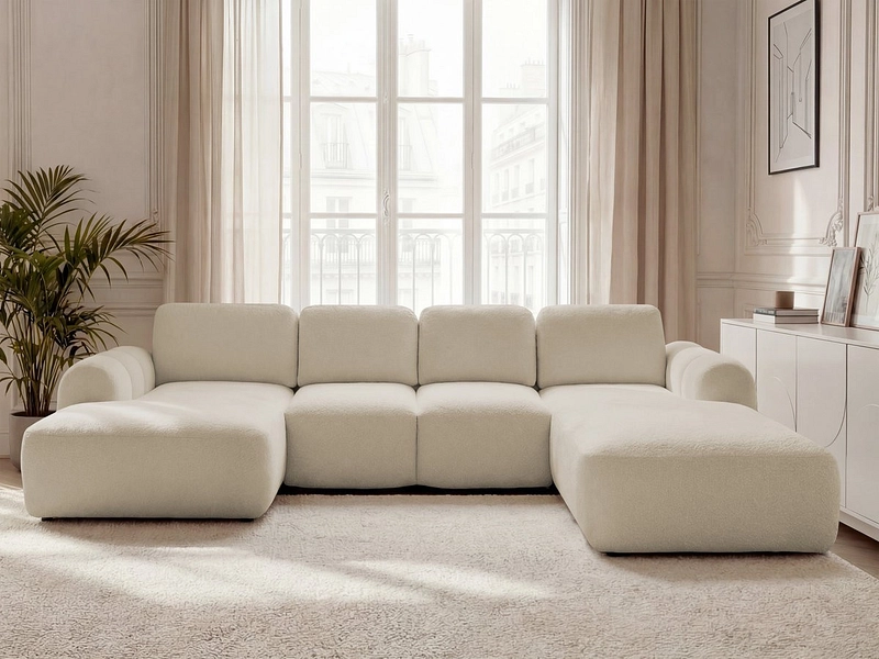 Panorama-Ecksofa mit Hocker BOBOCHIC MONTAIGNE Panorama-Ecksofa mit Hocker BOBOCHIC MONTAIGNE